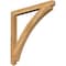 Ekena Millwork Thorton Arts & Crafts Rough Sawn Bracket, Western Red Cedar, 4"W x 48"D x 48"H BKT04X48X48THR03RWR - alternate 1